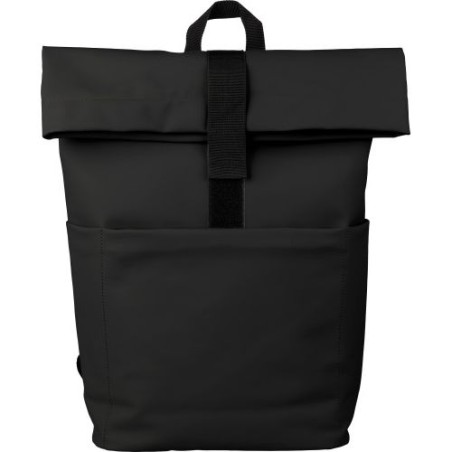 Sac à dos personnalisé en PU pour ordinateur - Senta Matières : polyester Couleurs : noir