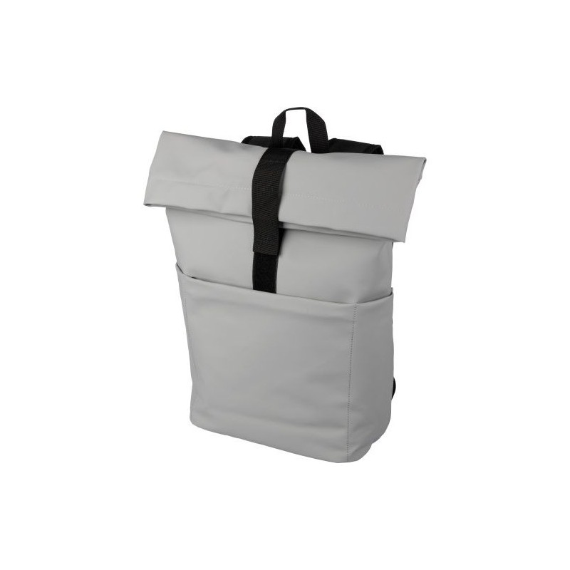 Sac à dos personnalisé en PU pour ordinateur - Senta Matières : polyester Couleurs : noir goodies publicitaire événementiel