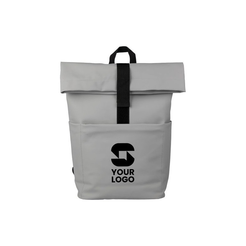 Sac à dos personnalisé en PU pour ordinateur - Senta Matières : polyester Couleurs : noir goodies entreprise design
