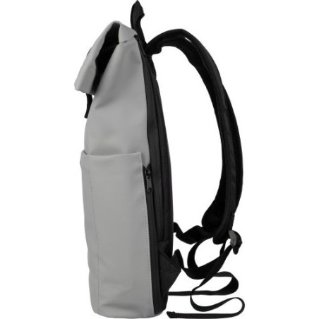 Sac à dos personnalisé en PU pour ordinateur - Senta Matières : polyester Couleurs : noir cadeau affaires élégant