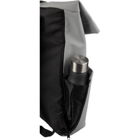 Sac à dos personnalisé en PU pour ordinateur - Senta Matières : polyester Couleurs : noir personnalisable avec votre logo