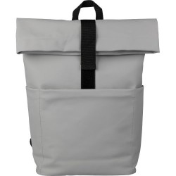 Sac à dos personnalisé en PU pour ordinateur - Senta Matières : polyester Couleurs : gris personnalisable avec votre logo