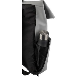 Sac à dos personnalisé en PU pour ordinateur - Senta Matières : polyester Couleurs : gris cadeau entreprise pas cher