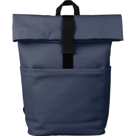 Sac à dos personnalisé en PU pour ordinateur - Senta Matières : polyester Couleurs : bleu cadeau entreprise pas cher