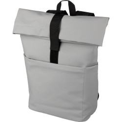 Sac à dos personnalisé en PU pour ordinateur - Senta Matières : polyester Couleurs : bleu marquage laser ultra précis