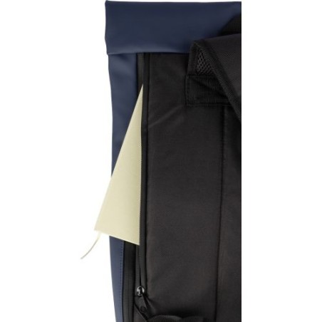 Sac à dos personnalisé en PU pour ordinateur - Senta Matières : polyester Couleurs : bleu objet promotionnel éco-responsable