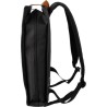 Sac à dos  porte-ordinateur en polyester rPET personnalisé - Ralf Matières : nylon Couleurs : noir marquage laser ultra précis