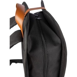 Sac à dos  porte-ordinateur en polyester rPET personnalisé - Ralf Matières : nylon Couleurs : noir objet promotionnel éco-respon