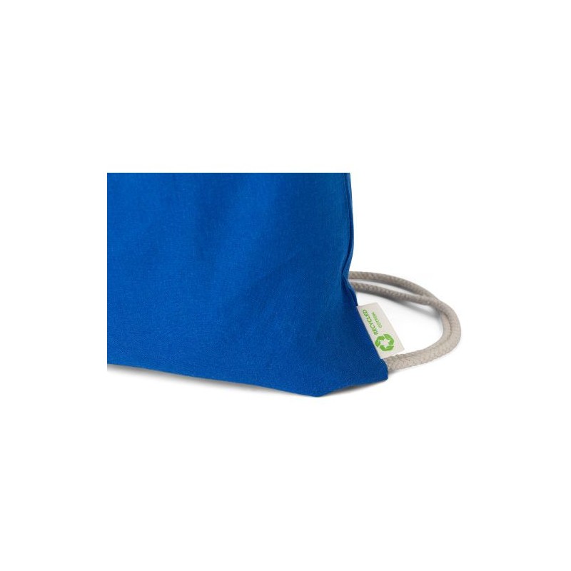 Sac à dos  et personnalisable en coton recyclé 120g/m² - Joy Matières : coton Couleurs : noir impression logo haute qualité