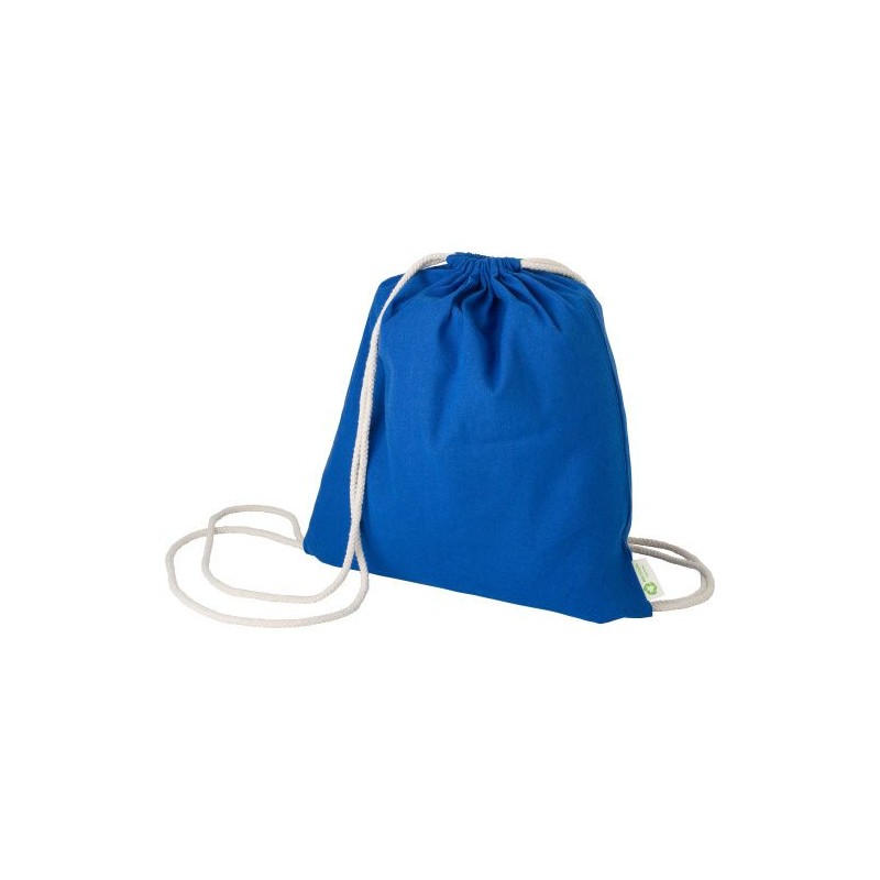Sac à dos  et personnalisable en coton recyclé 120g/m² - Joy Matières : coton Couleurs : noir objet promo petit budget