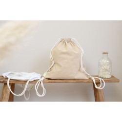 Sac à dos  et personnalisable en coton recyclé 120g/m² - Joy Matières : coton Couleurs : noir livraison express 24h 48h