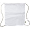 Sac à dos  et personnalisable en coton recyclé 120g/m² - Joy Matières : coton Couleurs : blanc impression haute définition