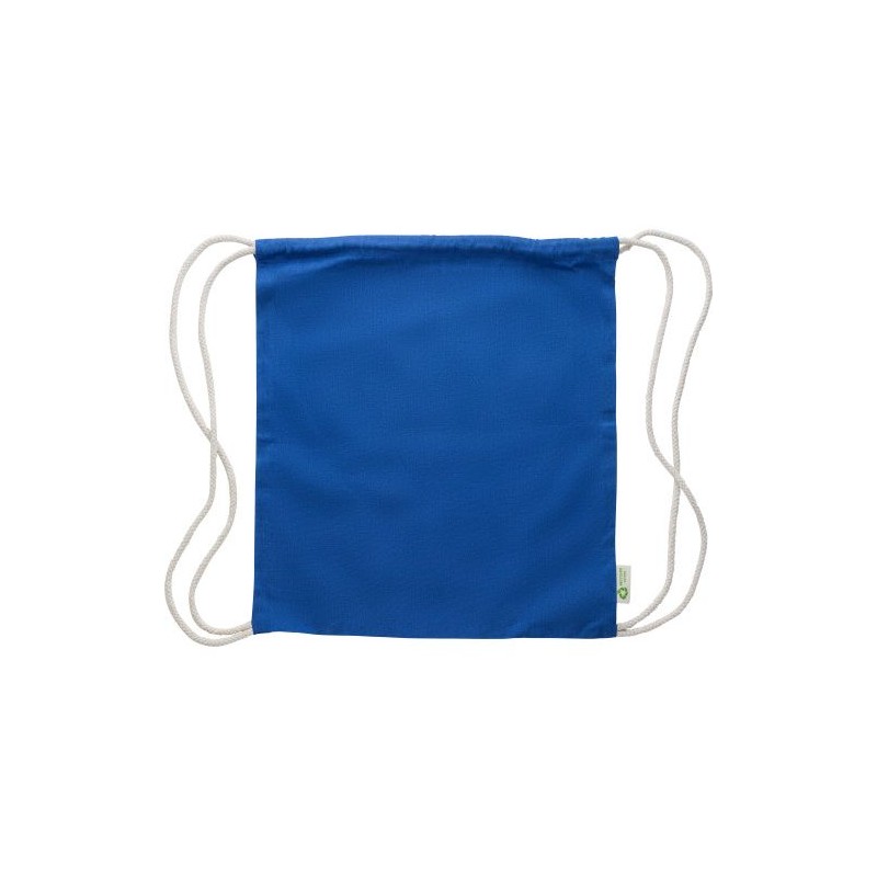 Sac à dos  et personnalisable en coton recyclé 120g/m² - Joy Matières : coton Couleurs : blanc objet promotionnel éco-responsabl