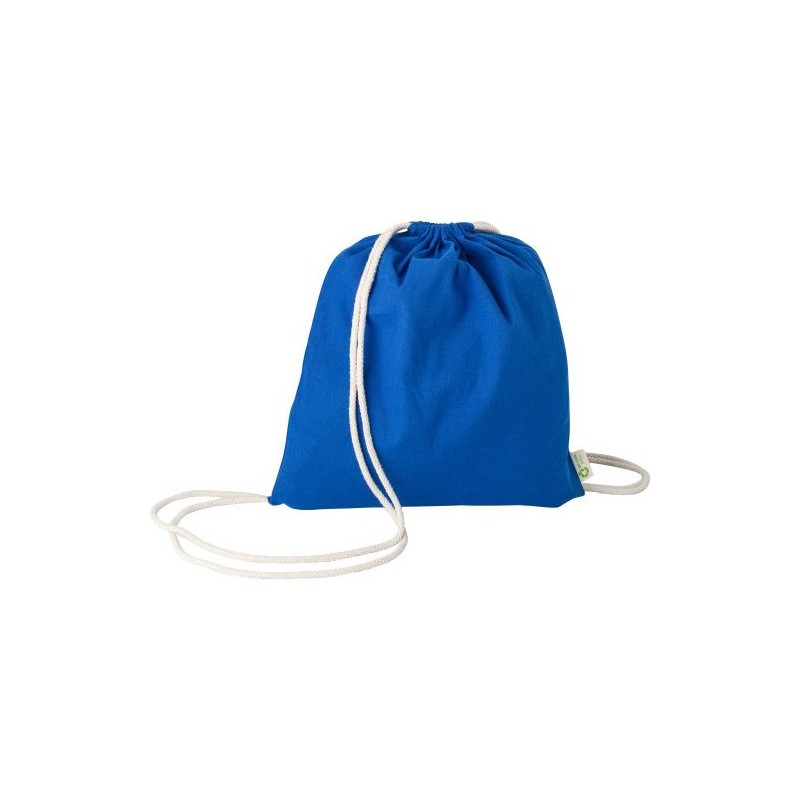 Sac à dos  et personnalisable en coton recyclé 120g/m² - Joy Matières : coton Couleurs : blanc cadeau entreprise pas cher