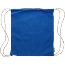 Sac à dos  et personnalisable en coton recyclé 120g/m² - Joy Matières : coton Couleurs : bleu cadeau collaborateur premium