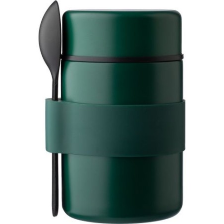 Récipient alimentaire isotherme double paroi en inox pas cher - Niko Matières : métal Couleurs : noir cadeau collaborateur premi