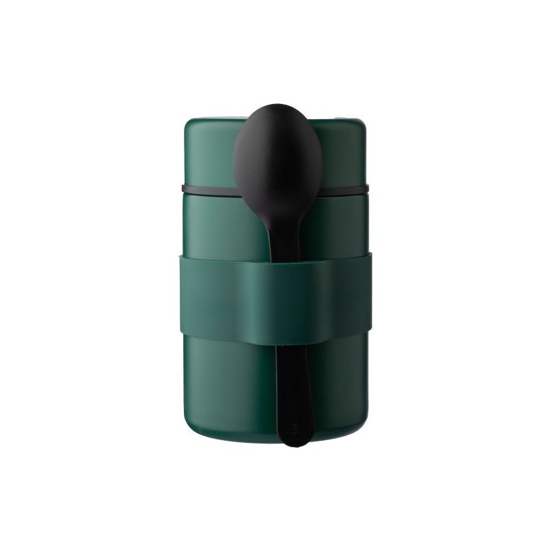 Récipient alimentaire isotherme double paroi en inox pas cher - Niko Matières : métal Couleurs : noir goodies entreprise design