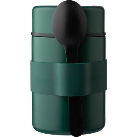 Récipient alimentaire isotherme double paroi en inox pas cher - Niko Matières : métal Couleurs : noir goodies entreprise design