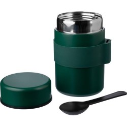 Récipient alimentaire isotherme double paroi en inox pas cher - Niko Matières : métal Couleurs : noir personnalisable avec votre