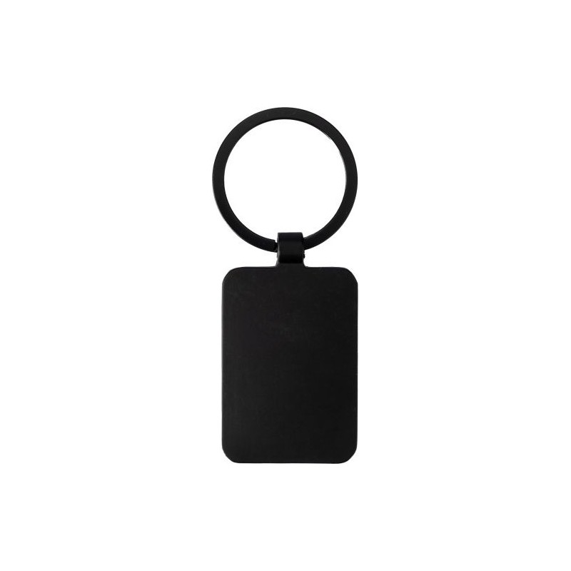 Porte-clés s en métal et bambou personnalisés élégants - Brigitte Matières : bambou Couleurs : noir goodies publicitaire événeme