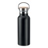 Flacon isotherme double paroi 500 ml personnalisé - HELSINKI Matières : acier inoxydable Couleurs : noir cadeau entreprise pas c