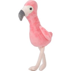 Peluche  en polyester 'Flamant rose' - Alicia Matières : polyester Couleurs : rose marquage laser ultra précis