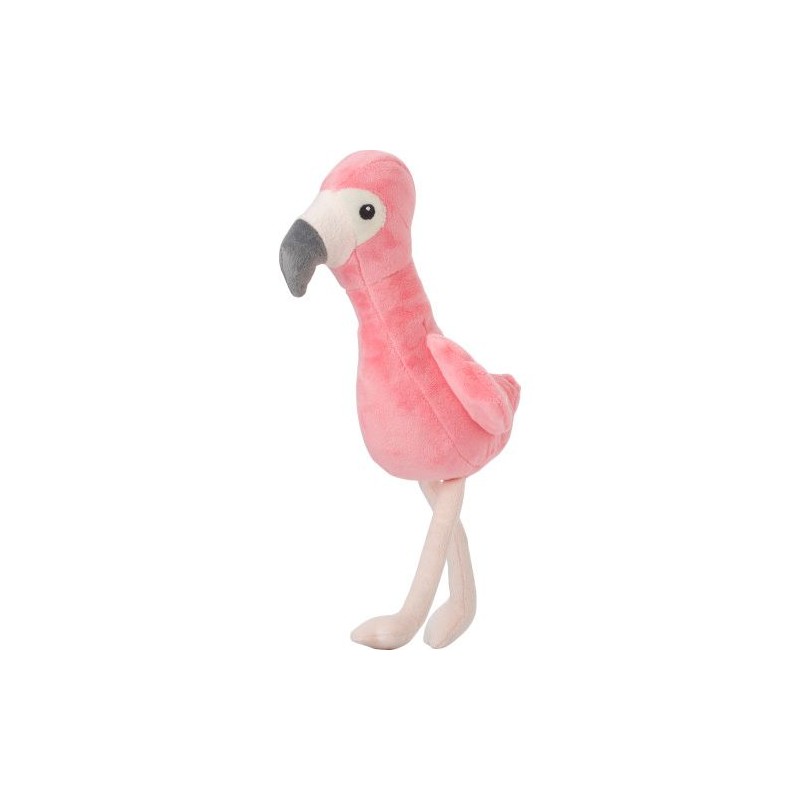Peluche  en polyester 'Flamant rose' - Alicia Matières : polyester Couleurs : rose marquage laser ultra précis