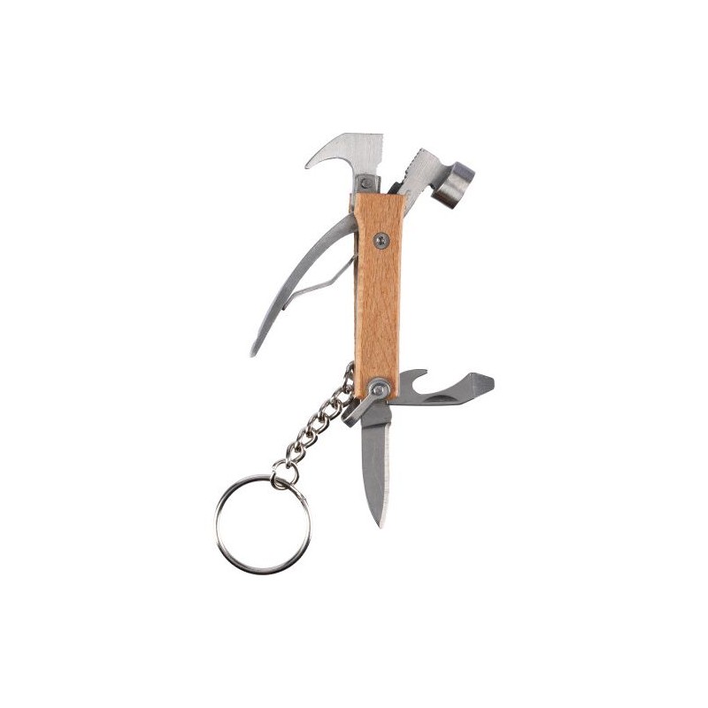 Outil multifonction  en bambou avec porte-clés Heinrich Matières : bois Couleurs : brun cadeau entreprise pas cher