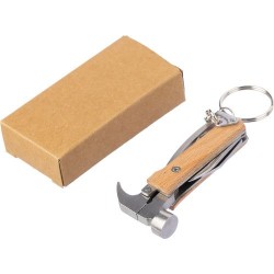 Outil multifonction  en bambou avec porte-clés Heinrich Matières : bois Couleurs : brun marquage laser ultra précis