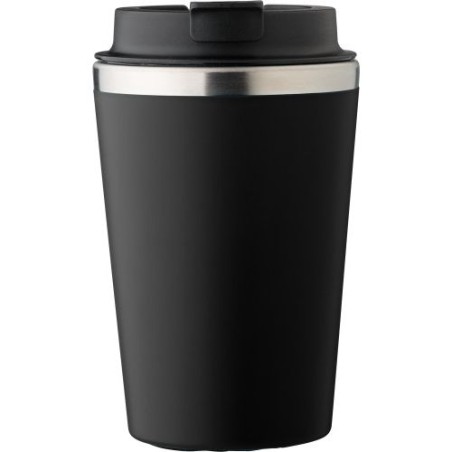 Mug personnalisé en acier inoxydable - Cadeau d'entreprise Shay Matières : acier inoxydable Couleurs : noir
