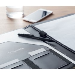 Conférencier Éco-responsable A4 en RPET 300D Personnalisé CASOVE Matières : papier Couleurs : blanc impression haute définition