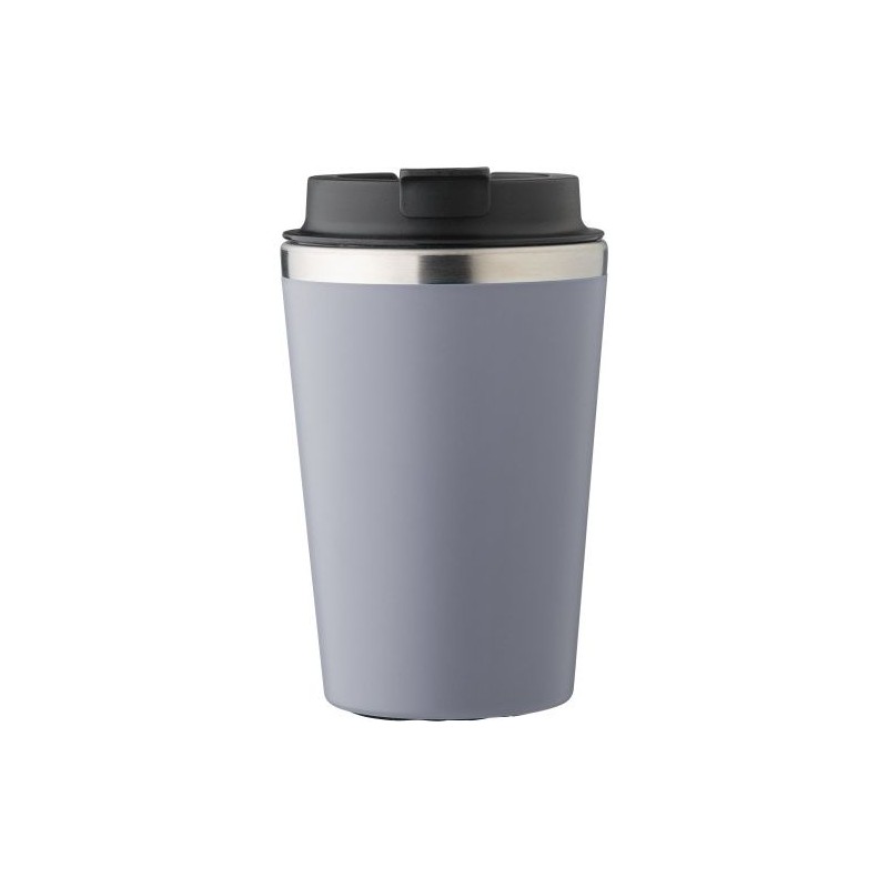 Mug personnalisé en acier inoxydable - Cadeau d'entreprise Shay Matières : acier inoxydable Couleurs : gris marquage laser ultra