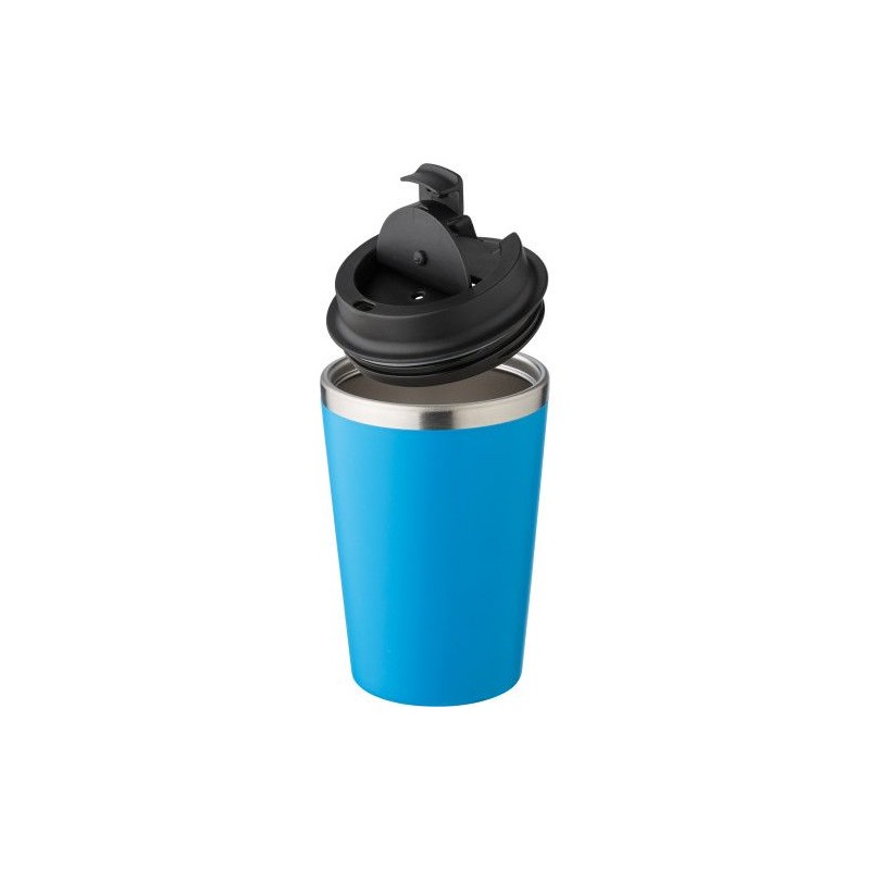 Mug personnalisé en acier inoxydable - Cadeau d'entreprise Shay Matières : acier inoxydable Couleurs : gris goodies publicitaire