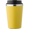 Mug personnalisé en acier inoxydable - Cadeau d'entreprise Shay Matières : acier inoxydable Couleurs : jaune personnalisable ave