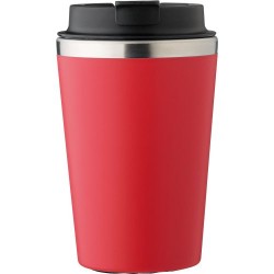 Mug personnalisé en acier inoxydable - Cadeau d'entreprise Shay Matières : acier inoxydable Couleurs : rouge accessoire événemen
