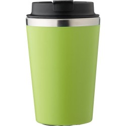Mug personnalisé en acier inoxydable - Cadeau d'entreprise Shay Matières : acier inoxydable Couleurs : vert citron livraison exp