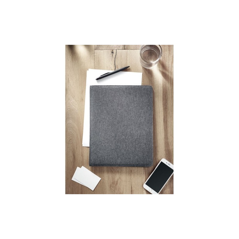 Conférencier Éco-responsable A4 en RPET 300D Personnalisé CASOVE Matières : papier Couleurs : blanc livraison express 24h 48h