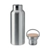 Flacon isotherme double paroi 500 ml personnalisé - HELSINKI Matières : acier inoxydable Couleurs : argenté mat cadeau client or