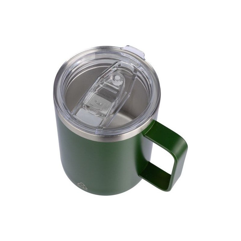 Mug double paroi incassable en acier inoxydable personnalisé - Renate Matières : métal Couleurs : noir cadeau entreprise pas che