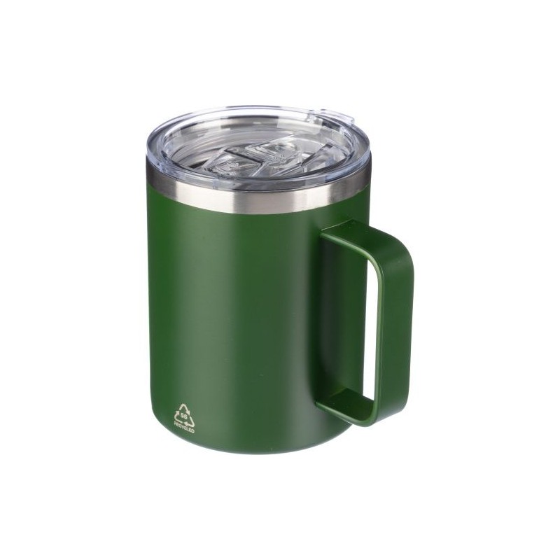 Mug double paroi incassable en acier inoxydable personnalisé - Renate Matières : métal Couleurs : noir cadeau entreprise pas che