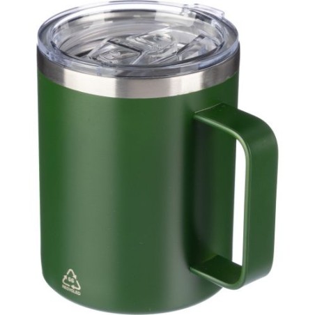 Mug double paroi incassable en acier inoxydable personnalisé - Renate Matières : métal Couleurs : noir cadeau entreprise pas che