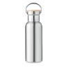 Flacon isotherme double paroi 500 ml personnalisé - HELSINKI Matières : acier inoxydable Couleurs : argenté mat impression haute