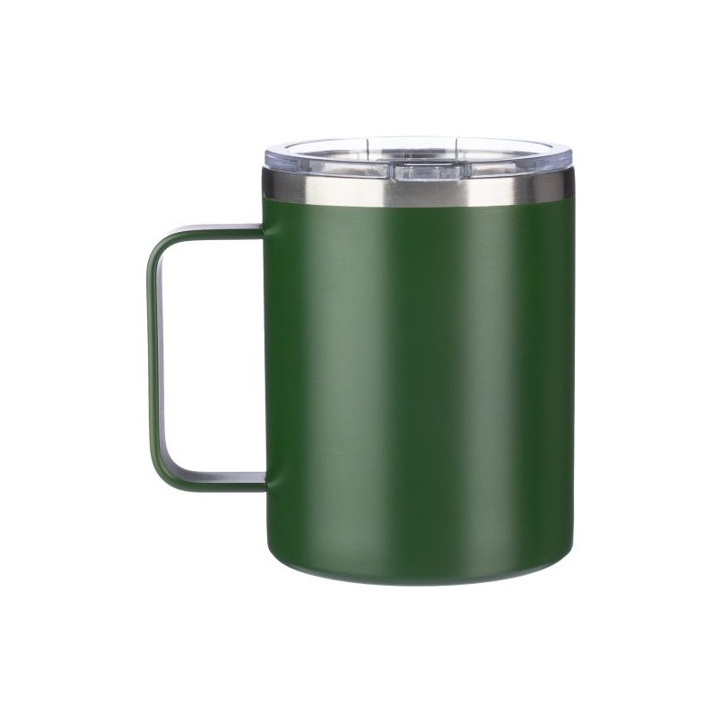 Mug double paroi incassable en acier inoxydable personnalisé - Renate Matières : métal Couleurs : gris objet promo petit budget