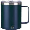 Mug double paroi incassable en acier inoxydable personnalisé - Renate Matières : métal Couleurs : bleu marquage laser ultra préc