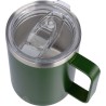 Mug double paroi incassable en acier inoxydable personnalisé - Renate Matières : métal Couleurs : bleu cobalt impression haute d