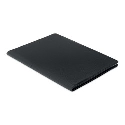 Conférencier Éco-responsable A4 en RPET 300D Personnalisé CASOVE Matières : papier Couleurs : noir personnalisable avec votre lo