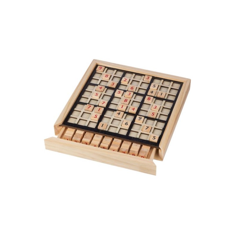 Jeu de sudoku en bois personnalisé - Christa Matières : bois Couleurs : brun