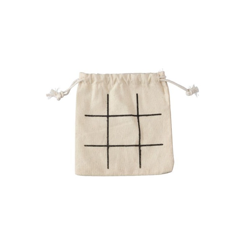 Jeu de Morpion en Bois Naturel - Waltraud