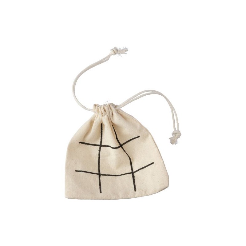 Jeu de Morpion en Bois Naturel - Waltraud