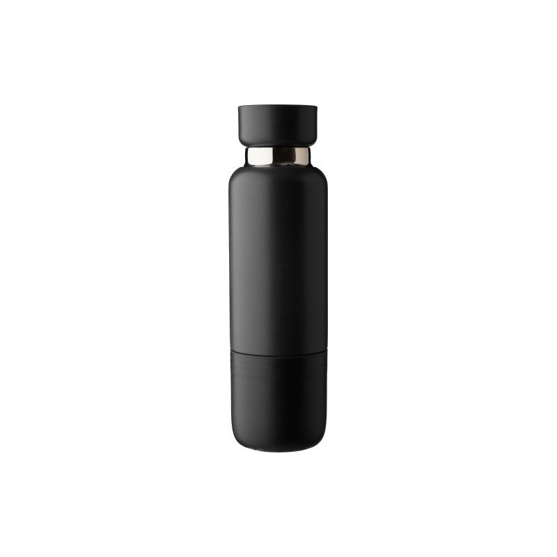 Gourde  double paroi de 500 ml en acier inoxydable Lieselotte Matières : métal Couleurs : noir